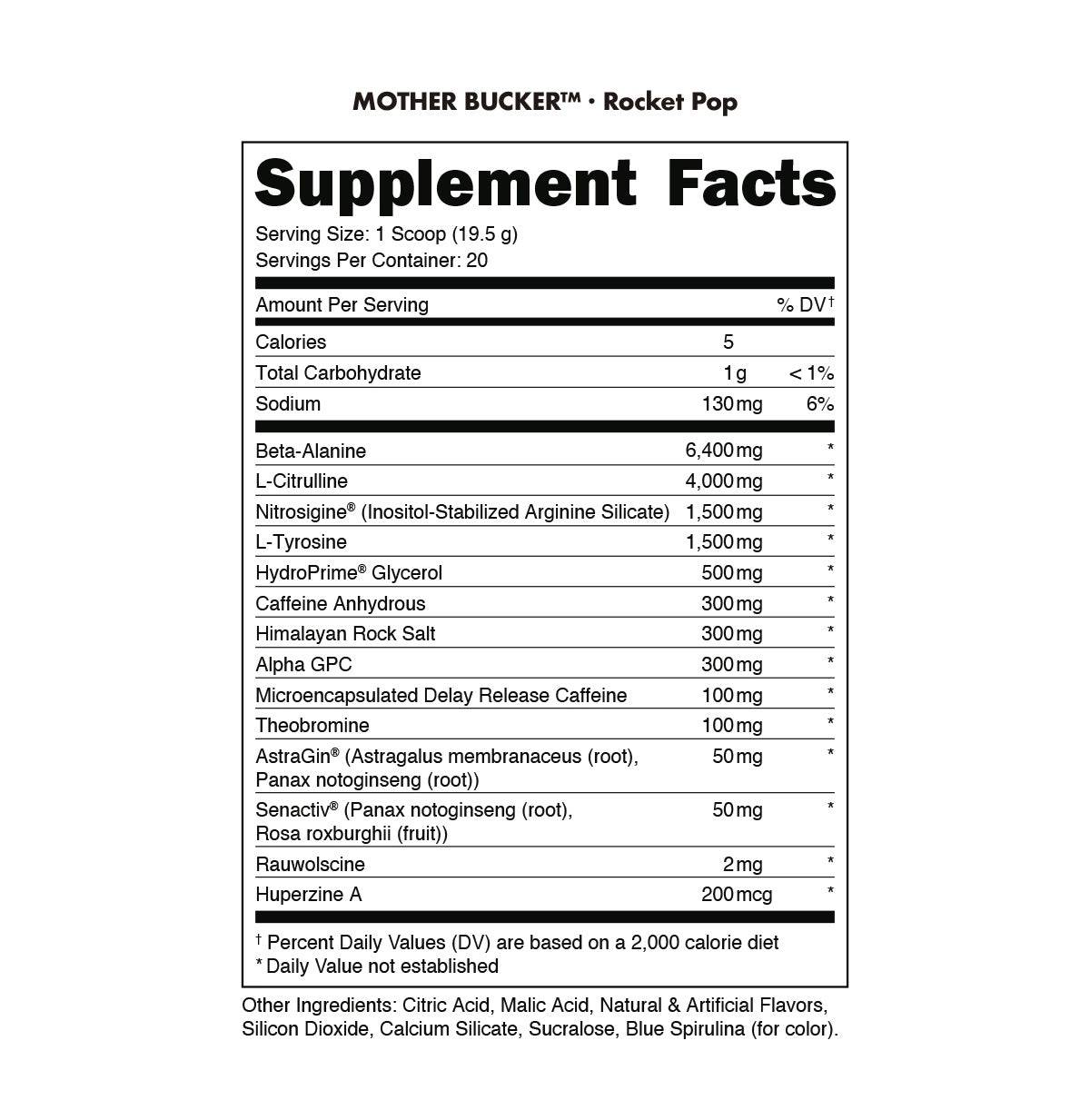 Mother Bucker Pre-Workout - New Heights Supplements