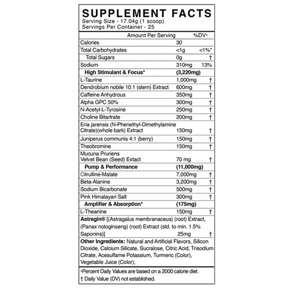 AdreNOlyn Underground High Intensity Pre-Workout - New Heights Supplements