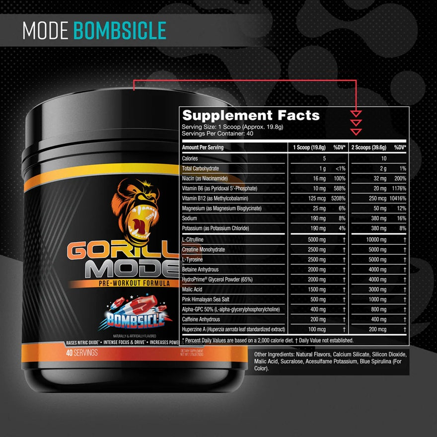 Gorilla Mode 2.0 Bombcicle - New Heights Supplements