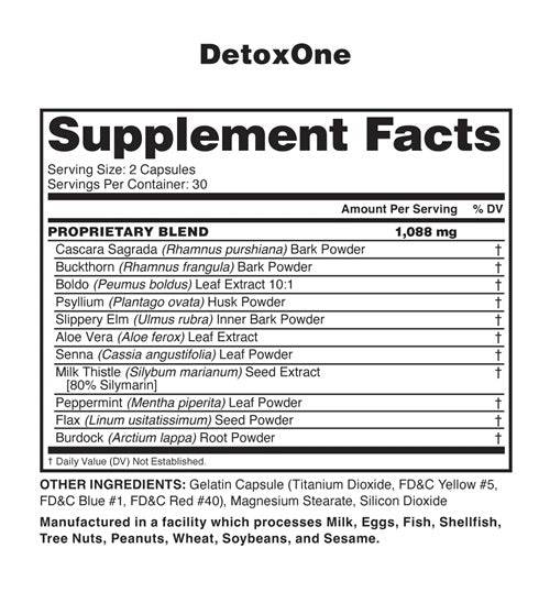 Detox One 60 Capsules - New Heights Supplements