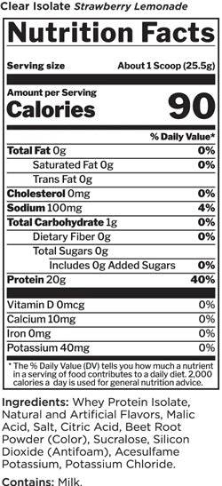 Rule1 Clear Isolate Protein - New Heights Supplements