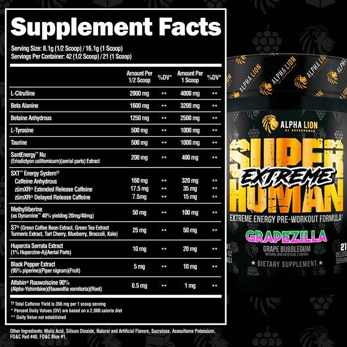 SuperHuman Extreme Pre Workout - New Heights Supplements