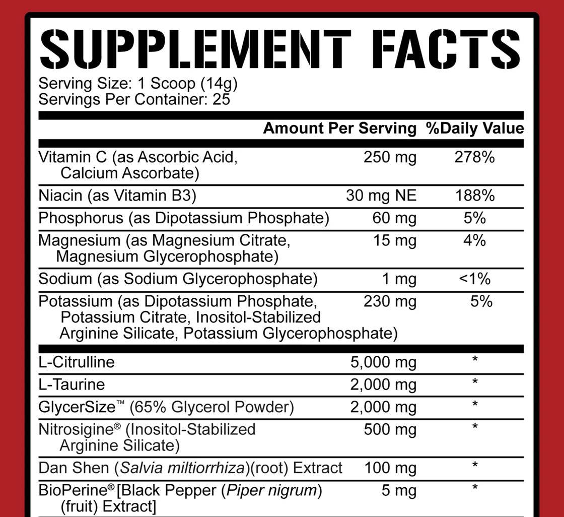 Full As F*ck Nitric Oxide Booster & Non-Stim Pre-Workout - New Heights Supplements