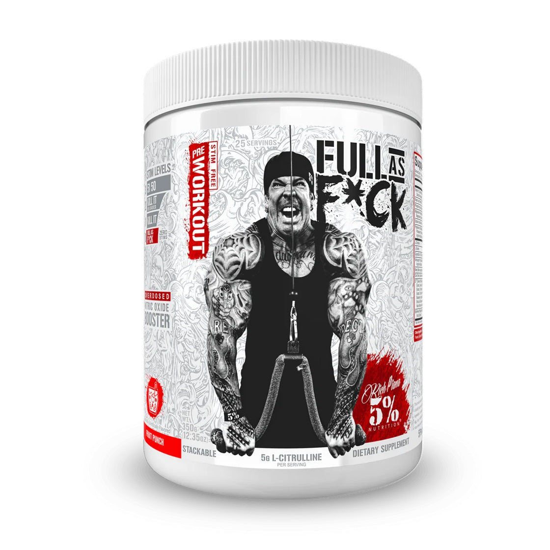 Full As F*ck Nitric Oxide Booster & Non-Stim Pre-Workout - New Heights Supplements