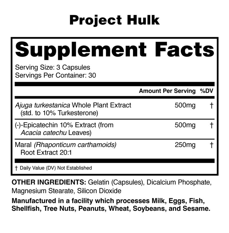 Project Hulk 60 Capsules - New Heights Supplements
