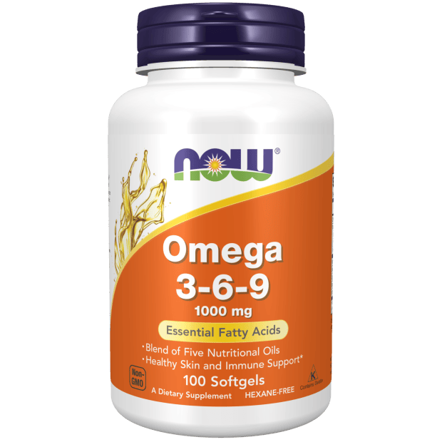 NOW Foods Omega 3-6-9 1000mg 100ct - New Heights Supplements
