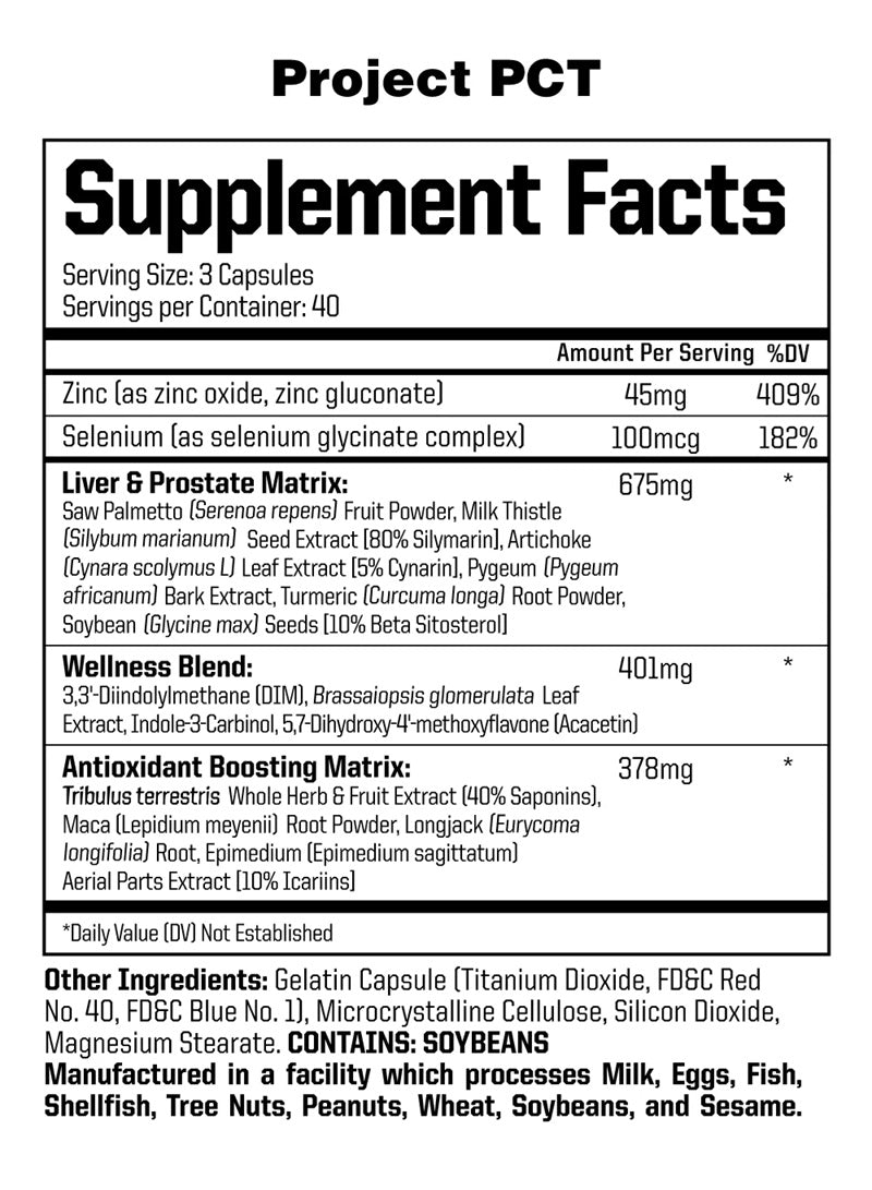 Project PCT 120 Capsules - New Heights Supplements