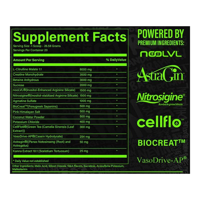 Cannibal Permaswole Non-Stim Pre-Workout - New Heights Supplements