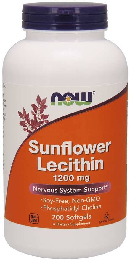 NOW FOODS Sunflower Lecithin 1200 mg 200 Softgels - New Heights Supplements