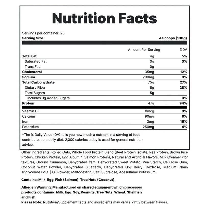 MRE 7lb Whole Food Meal Replacement - New Heights Supplements