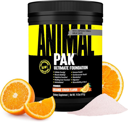 Animal Pak Powder (14.5oz/30 Serving) Orange Crush
