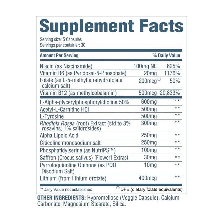 Brain+ 150 Capsules - New Heights Supplements