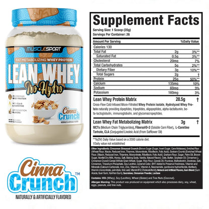Lean Whey Iso-Hyro Protein 2lb