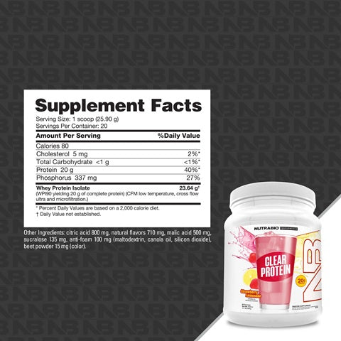 Clear Isolate Protein 20 Serving
