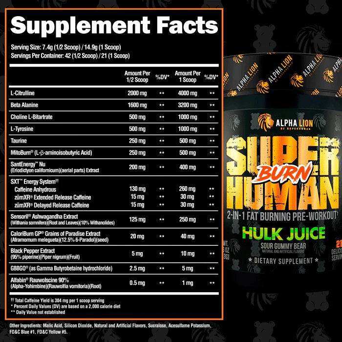 SuperHuman Burn - New Heights Supplements