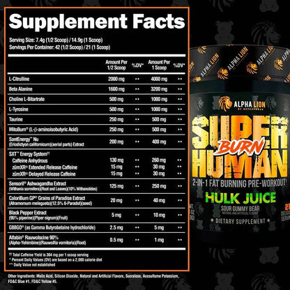 SuperHuman Burn - New Heights Supplements
