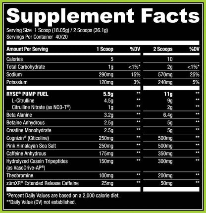 Ryse Godzilla Pre-Workout - New Heights Supplements
