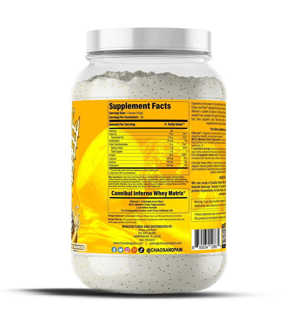 Cannibal Inferno Whey - Lemon Meringue Madness