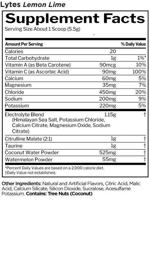 Lytes+ 40 Serving Lemon Lime - New Heights Supplements
