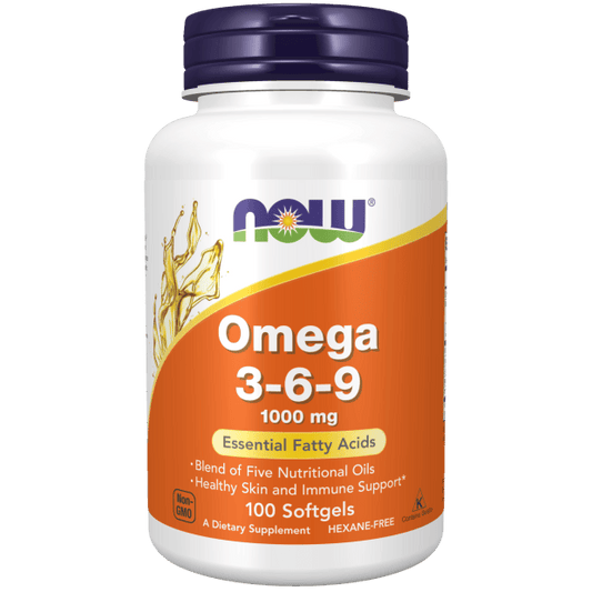 NOW Foods Omega 3-6-9 1000mg 100ct - New Heights Supplements