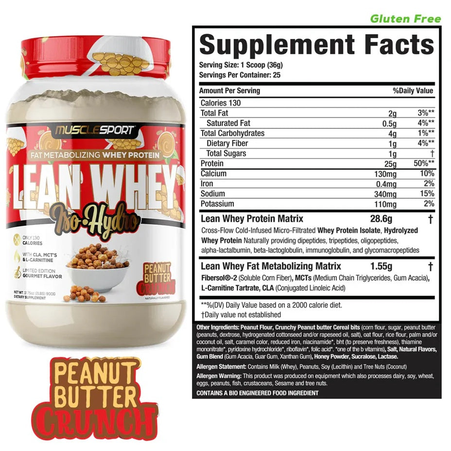 Lean Whey Iso-Hyro Protein 2lb