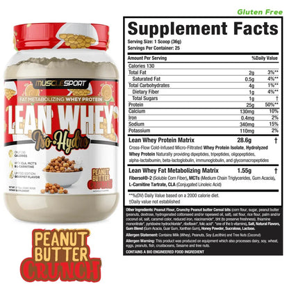 Lean Whey Iso-Hyro Protein 2lb