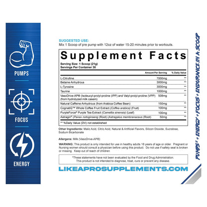 Pump + Focus V4 Pre-Workout