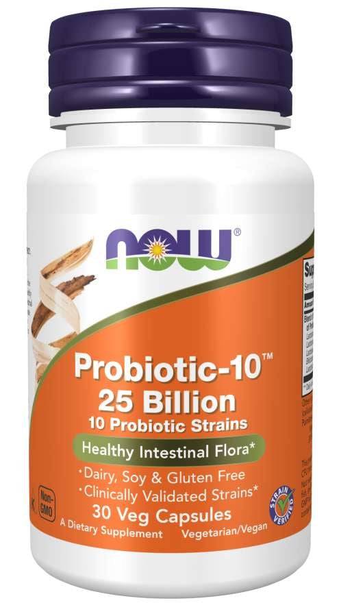 NOW FOODS Probiotic-10 25 Billion 30 ct - New Heights Supplements