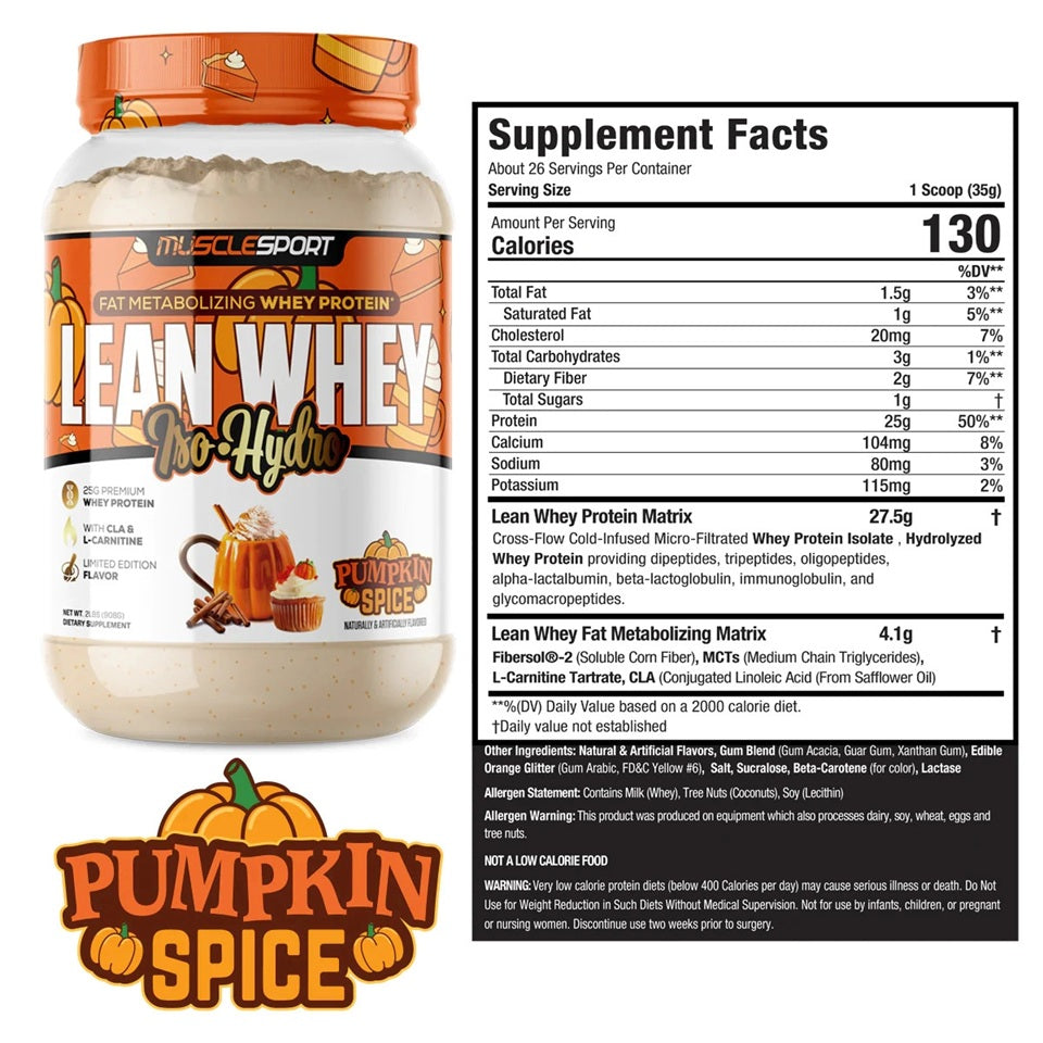 Lean Whey Iso-Hyro Protein 2lb