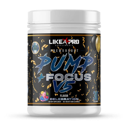Pump + Focus V5 Pre-Workout Celebration